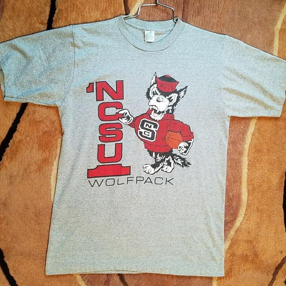 1997 North Carolina State University Ncsu Wolfpack Shirt Retro Tee J789